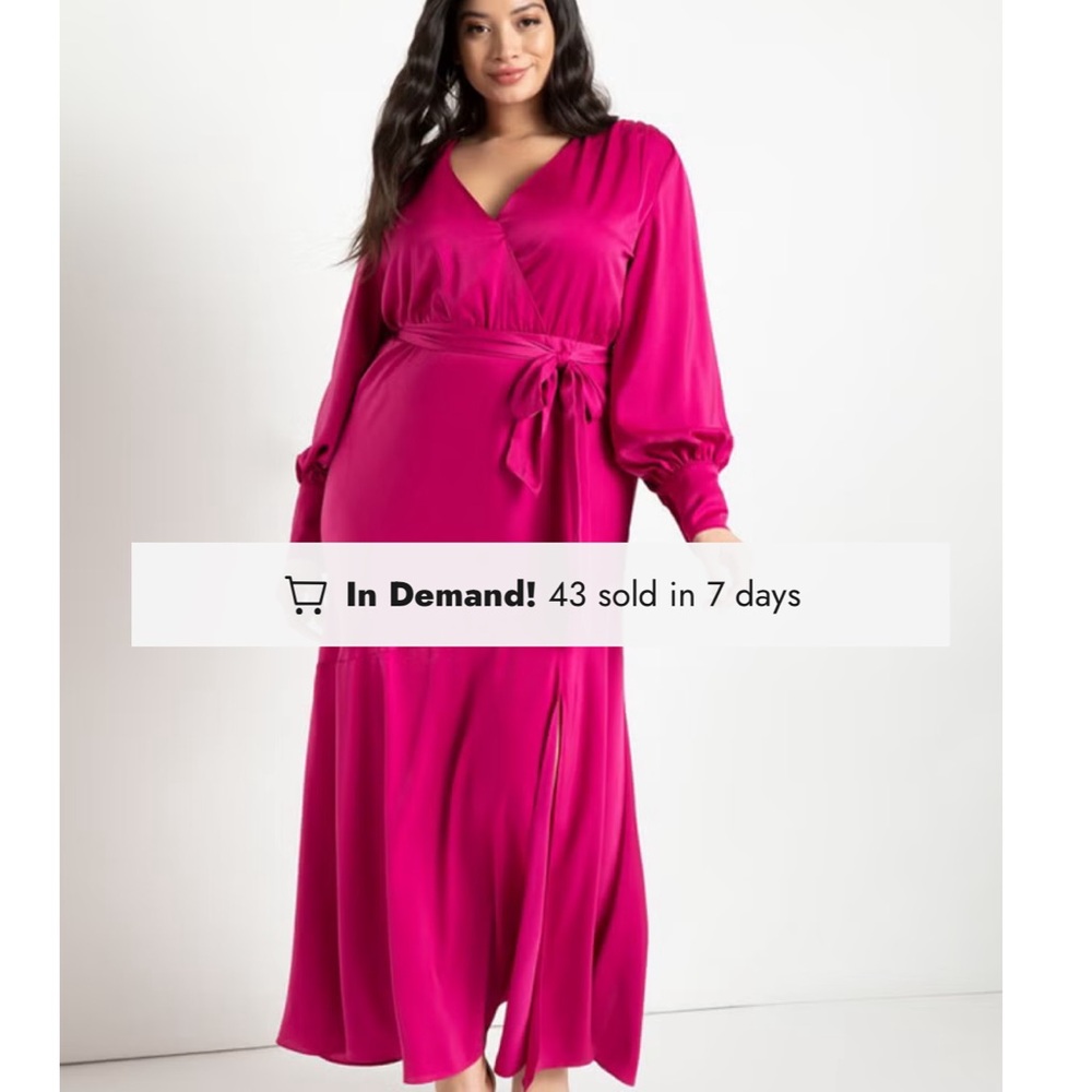 Eloquii 20w Magenta Wedding Guests Dress, Formal event or Cocktail Party